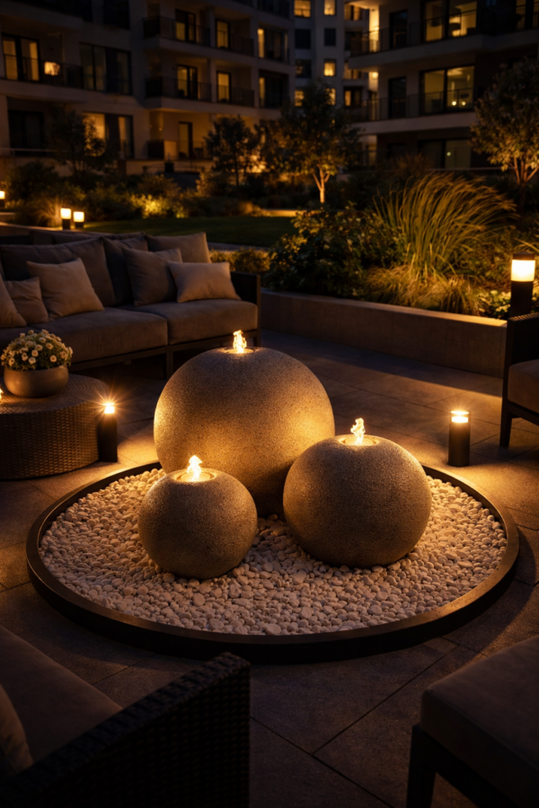 Фонтан Орбис для экстерьера и интерьера